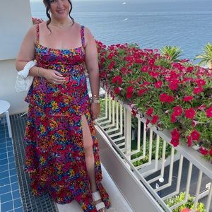Show me your mumu dress worn once adjustable straps and corset top (adjustable)